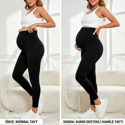 High Waist pregnancy Leggings Maternity clothes for pregnant women Belly Support Knitted Leggins Body Trousers
