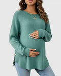 Soft-Knit Relaxed-Fit Maternity Sweatshirt
