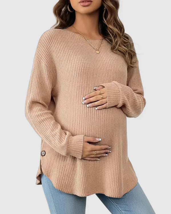 Soft-Knit Relaxed-Fit Maternity Sweatshirt