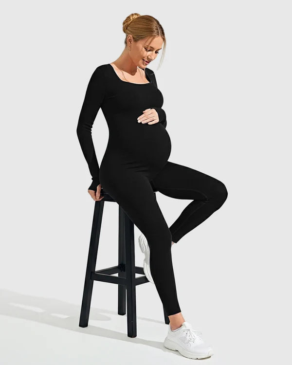 Seamless Ankle Length Maternity Bodysuit